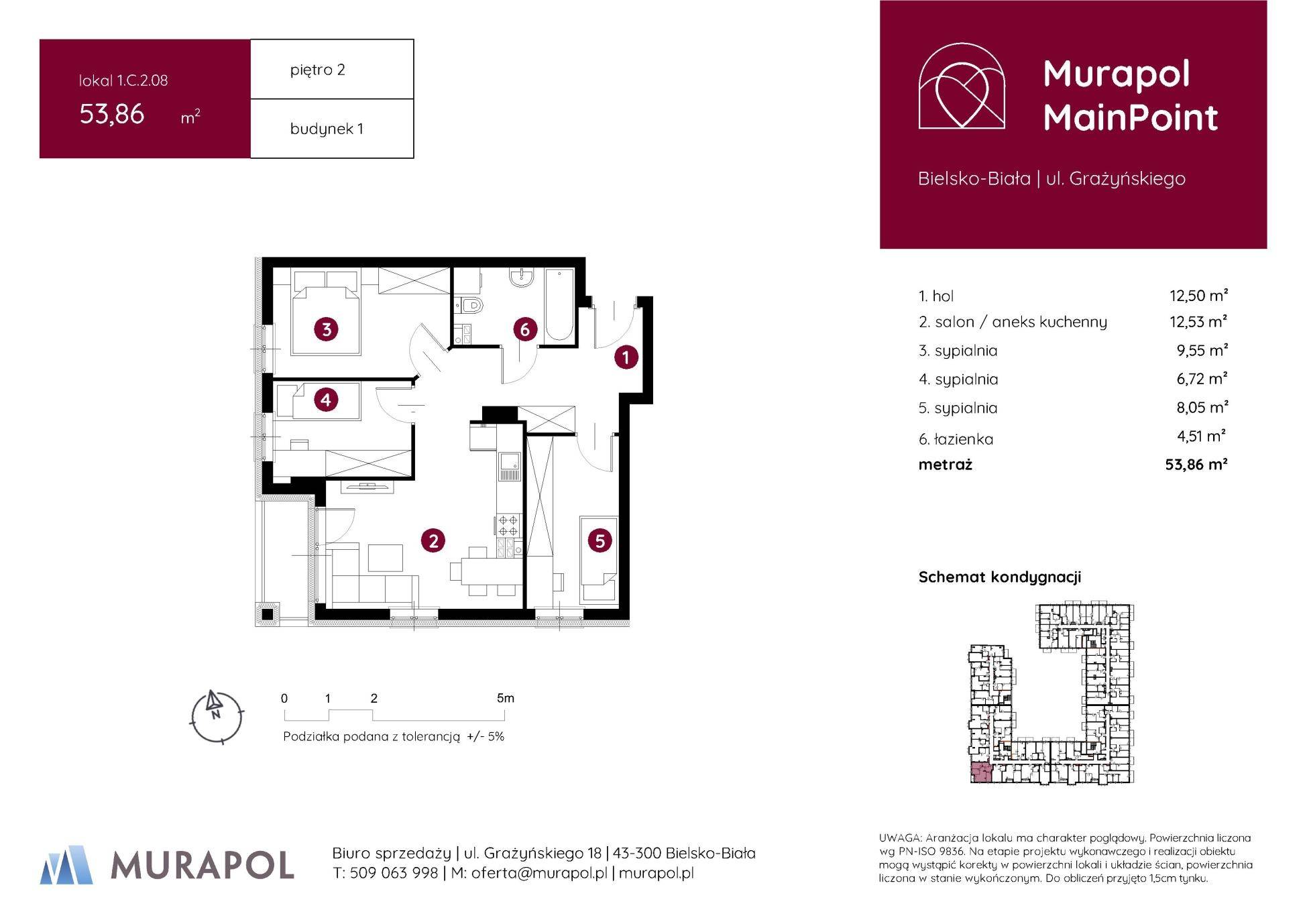 Murapol MainPoint – inwestycja Murapol - lokal 1.C.2.08, budynek C
