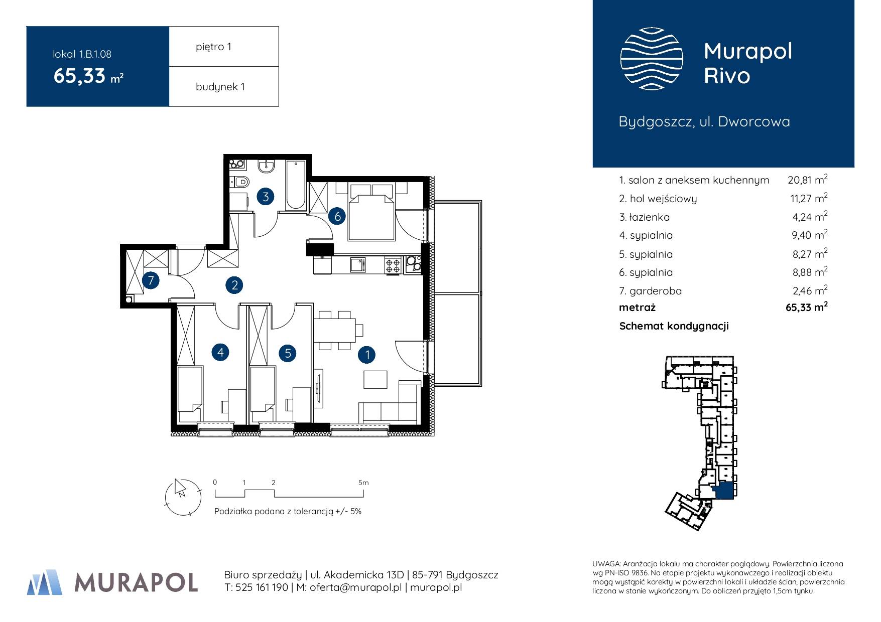 Murapol Rivo – inwestycja Murapol - lokal 1.B.1.08, budynek B