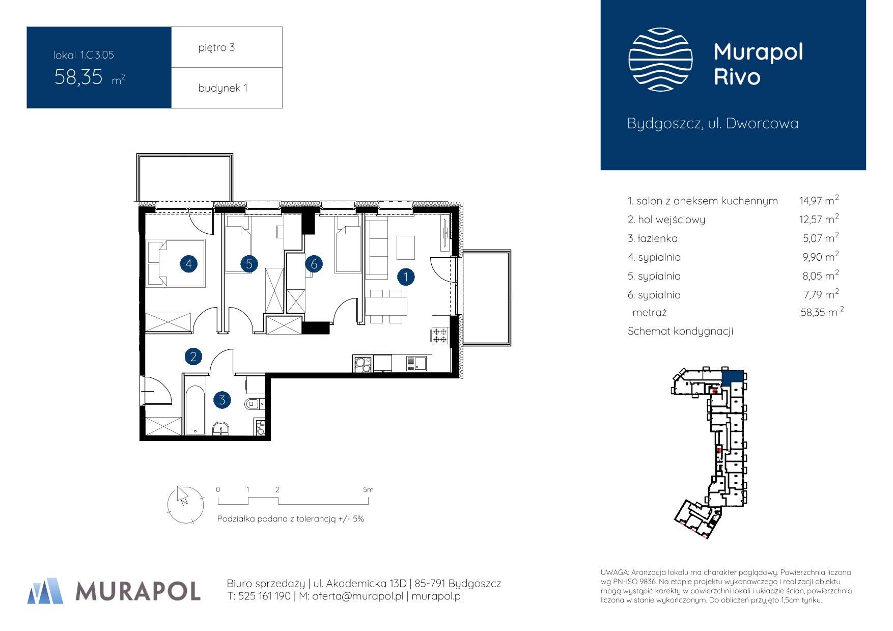 Murapol Rivo – inwestycja Murapol - lokal 1.C.3.05, budynek C