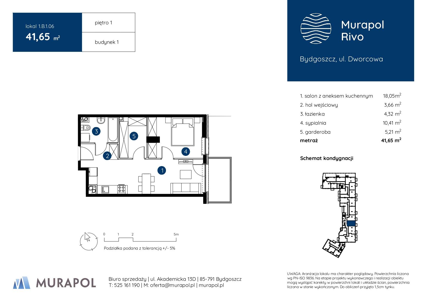 Murapol Rivo – inwestycja Murapol - lokal 1.B.1.06, budynek B
