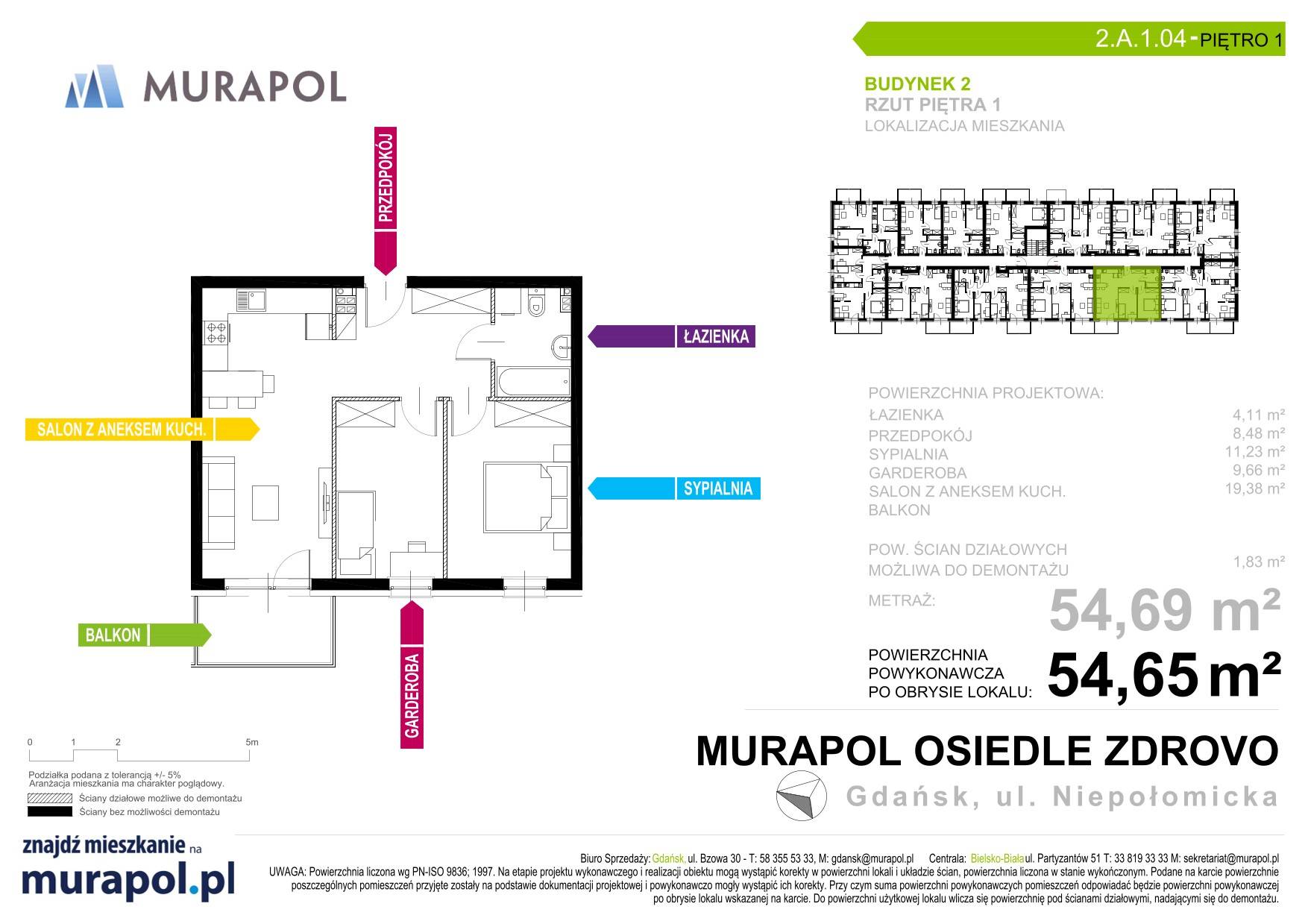 Murapol Osiedle Zdrovo 2 - lokal 2.A.1.04, budynek A