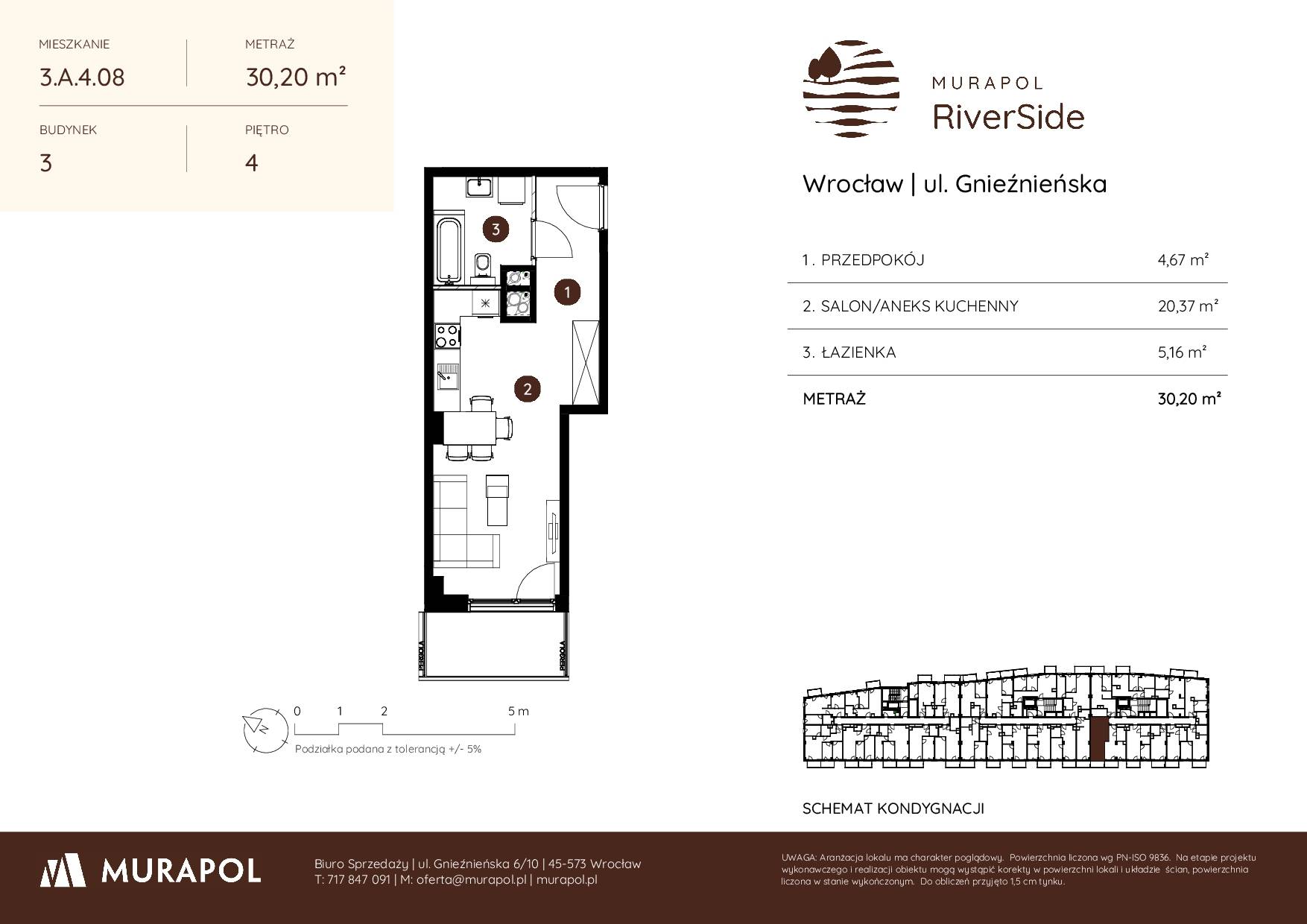 Murapol RiverSide – inwestycja Murapol - lokal 3.A.4.08, budynek A