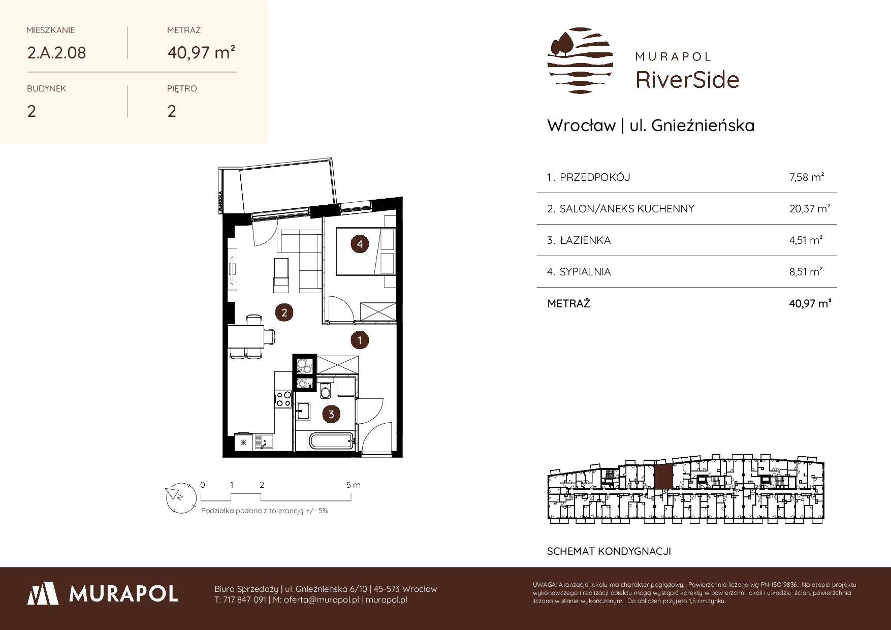 Murapol RiverSide – inwestycja Murapol - lokal 2.A.2.08, budynek A