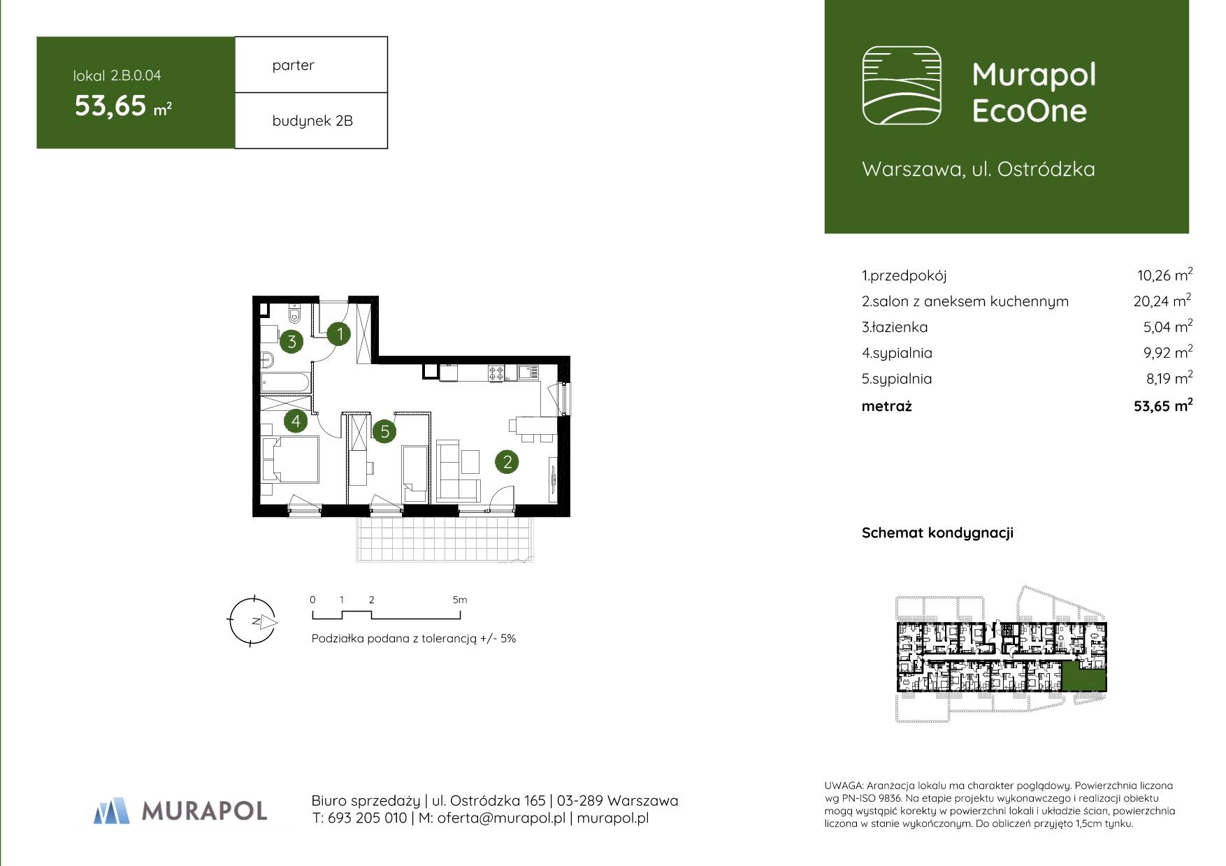 Murapol EcoOne – inwestycja Murapol - lokal 2.B.0.04, budynek B