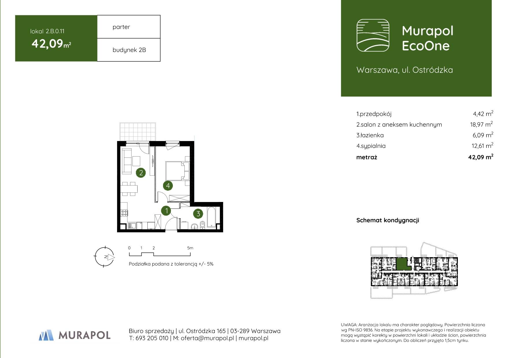 Murapol EcoOne – inwestycja Murapol - lokal 2.B.0.11, budynek B