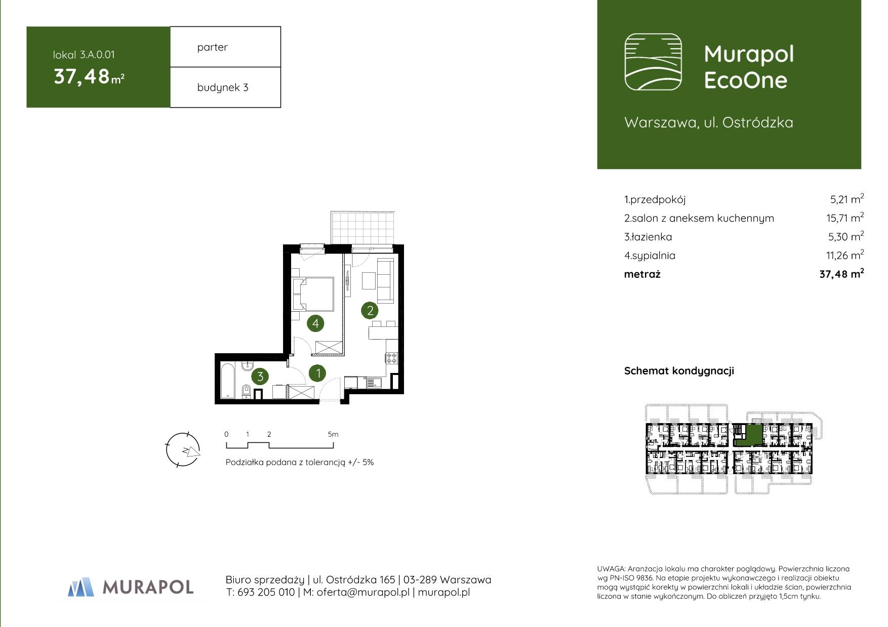 Murapol EcoOne – inwestycja Murapol - lokal 3.A.0.01, budynek A
