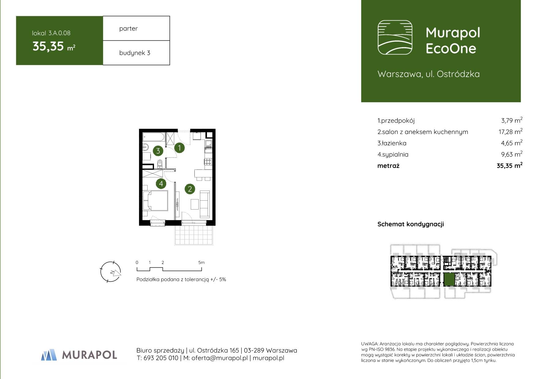 Murapol EcoOne – inwestycja Murapol - lokal 3.A.0.08, budynek A