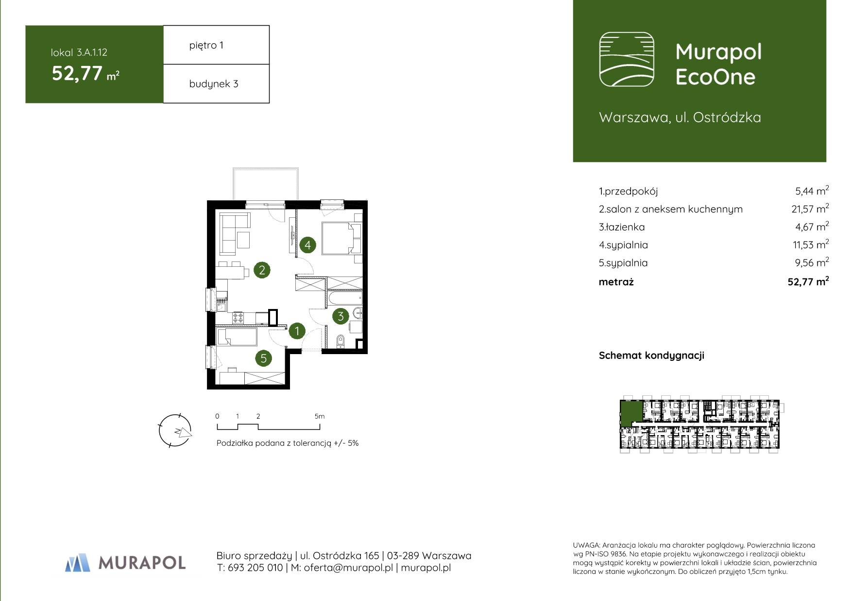 Murapol EcoOne – inwestycja Murapol - lokal 3.A.1.12, budynek A