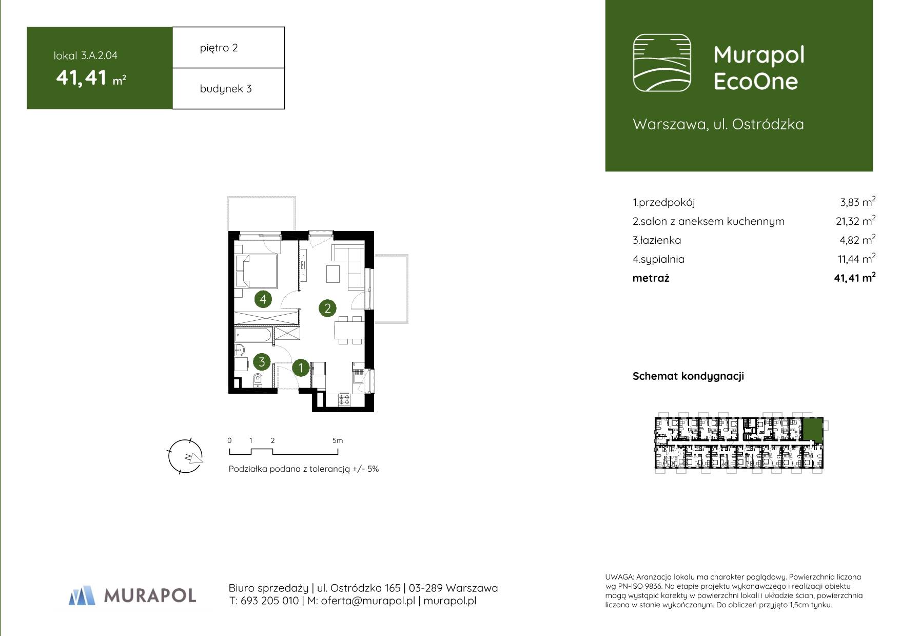 Murapol EcoOne – inwestycja Murapol - lokal 3.A.2.04, budynek A