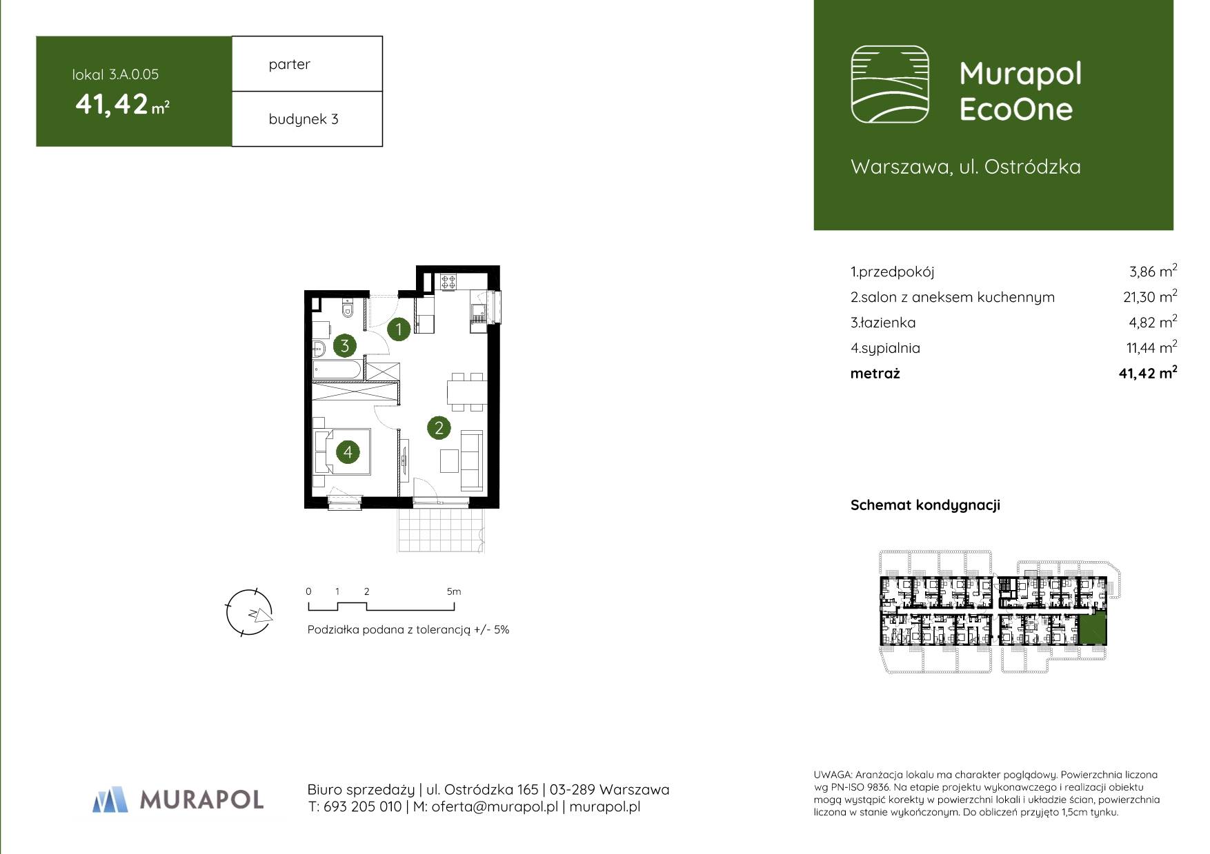 Murapol EcoOne – inwestycja Murapol - lokal 3.A.0.05, budynek A