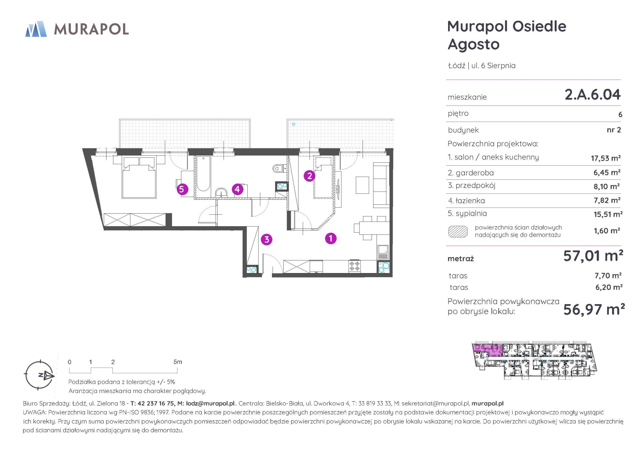 Murapol Agosto – inwestycja Murapol - lokal 2.A.6.04, budynek A
