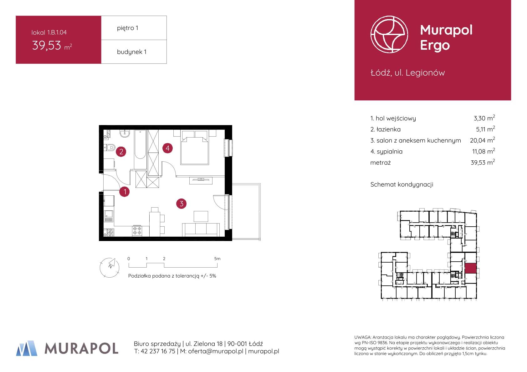 Murapol Ergo – inwestycja Murapol - lokal 1.B.1.04, budynek B