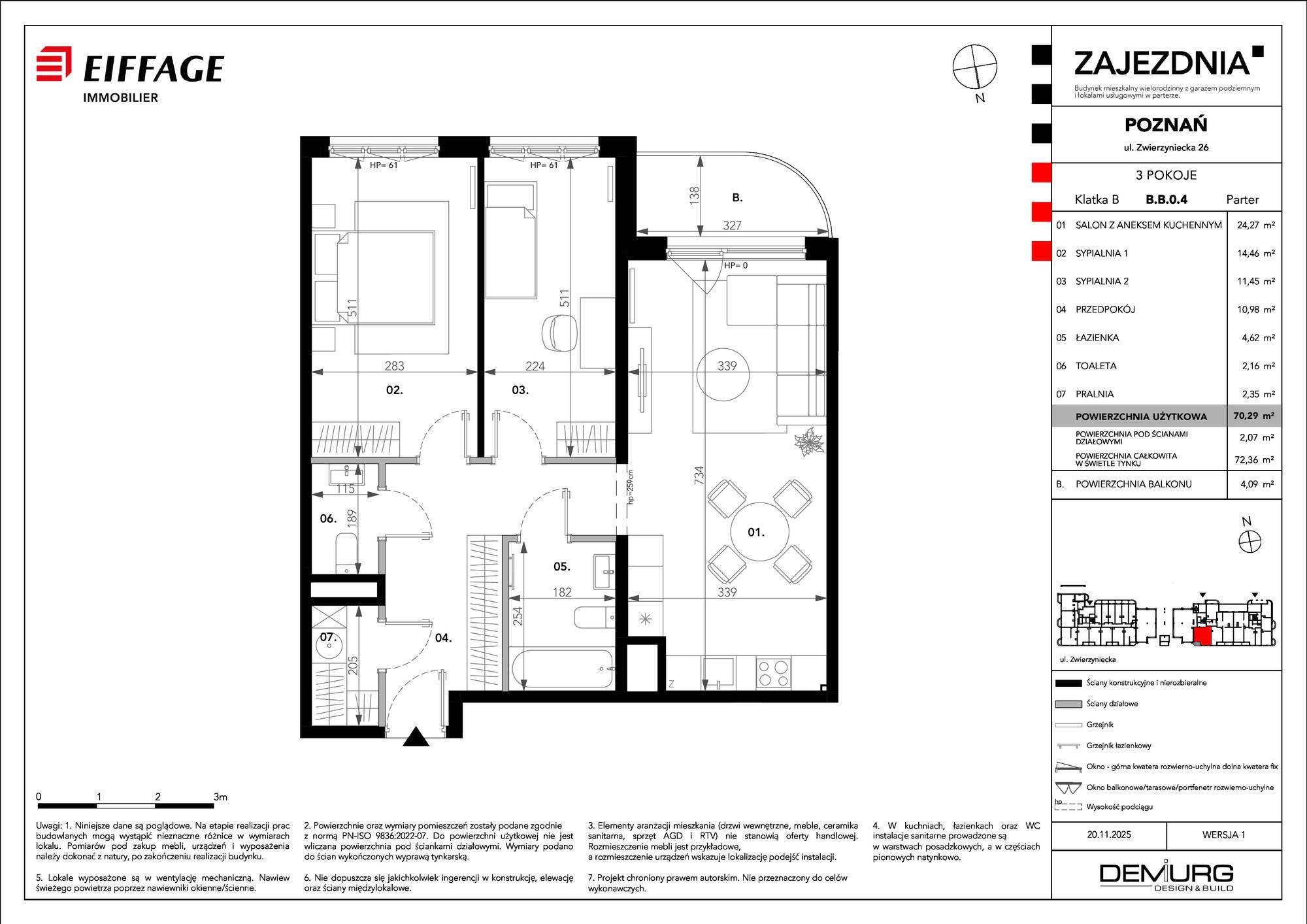 Zajezdnia – inwestycja Eiffage Immobilier - lokal B.B.0.4, budynek B