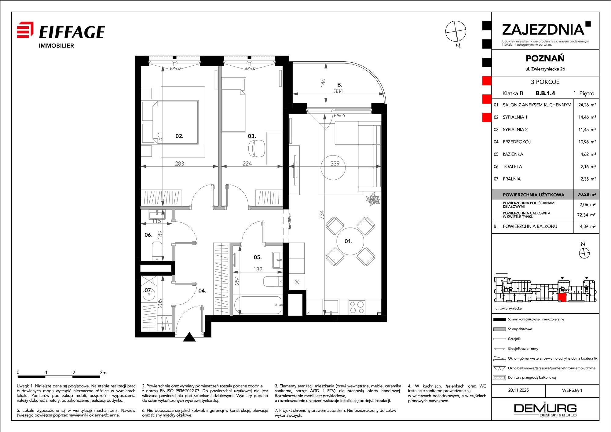 Zajezdnia – inwestycja Eiffage Immobilier - lokal B.B.1.4, budynek B