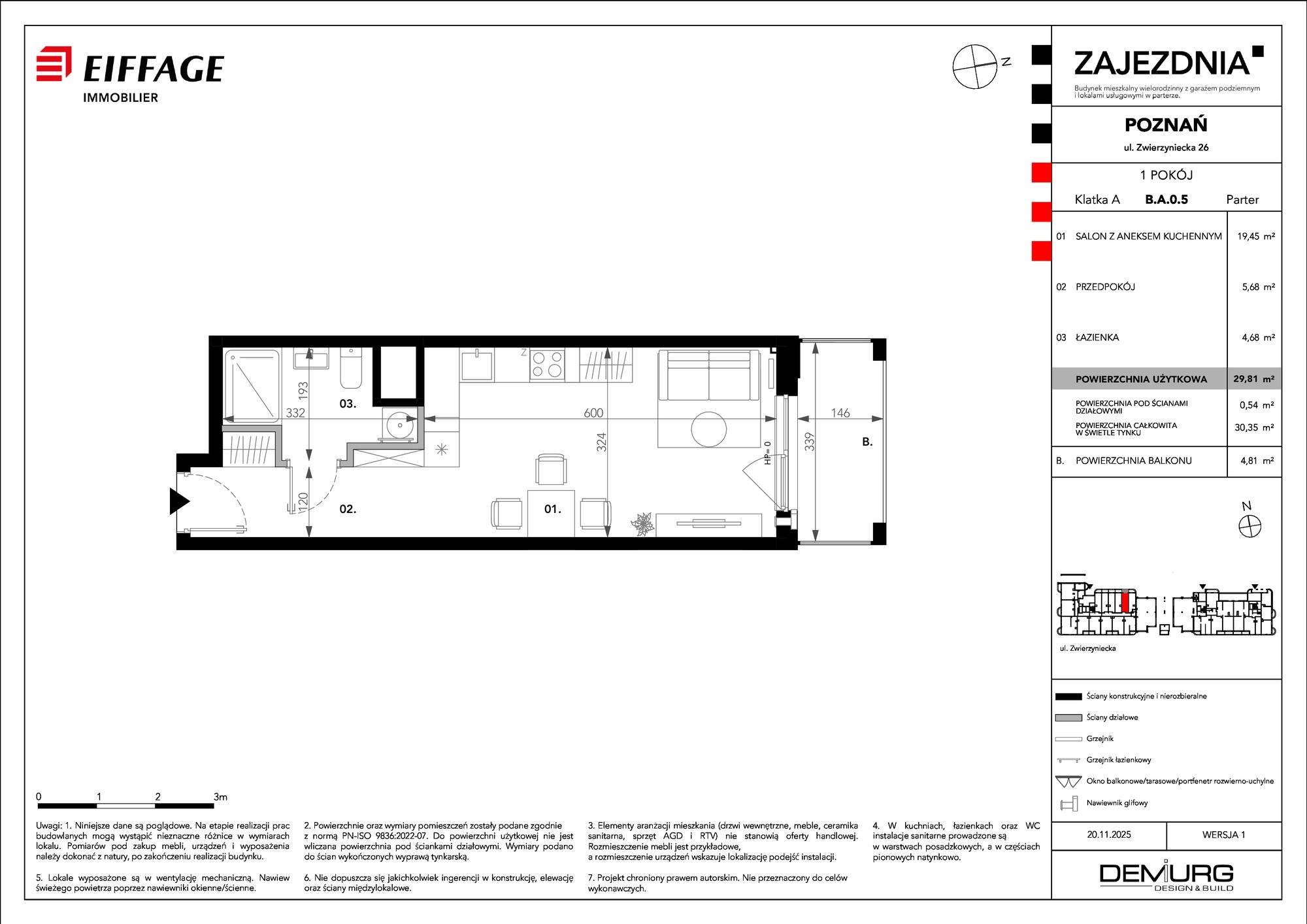 Zajezdnia – inwestycja Eiffage Immobilier - lokal B.A.0.5, budynek B