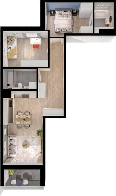 Home Factory IV i V – inwestycja Mostostal S.A. - lokal E.3.76, budynek 4