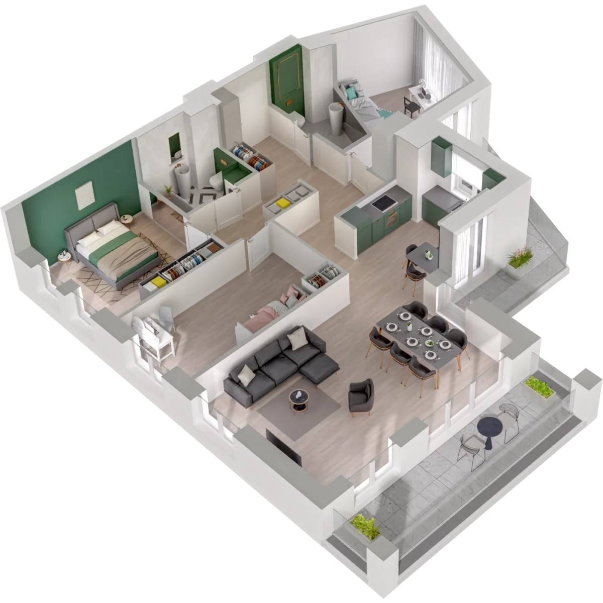 Garnizon Lofty&Apartamenty - lokal GR/L4/504, budynek Leśmiana 4