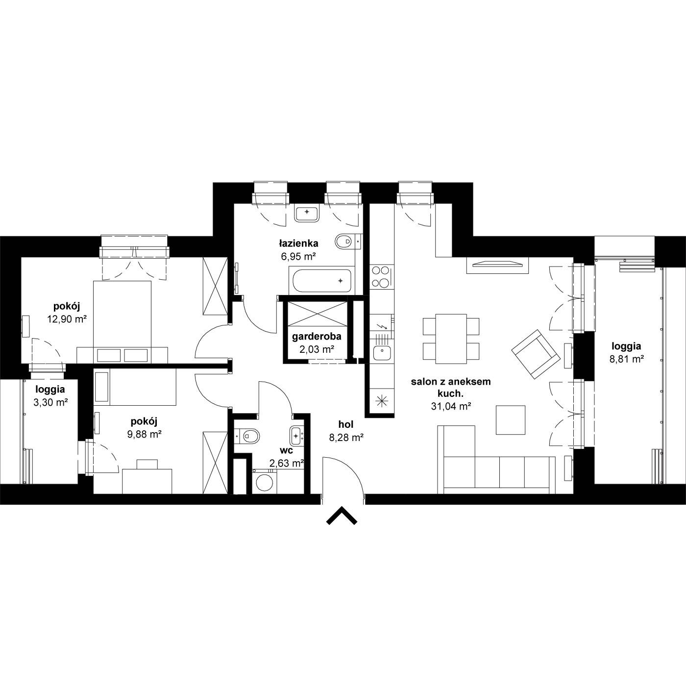 Haffnera Residence – inwestycja Cordia - lokal D.2.1
