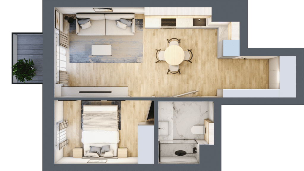 Apartamenty Widok – inwestycja JHM Development - lokal C.7.62, budynek C