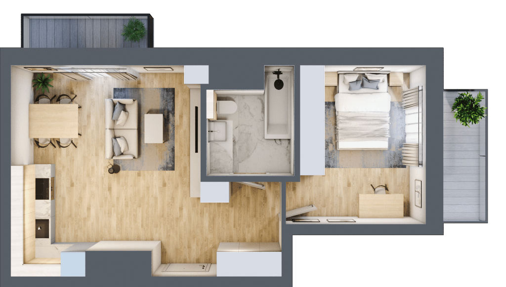 Apartamenty Widok – inwestycja JHM Development - lokal C.9.84, budynek C