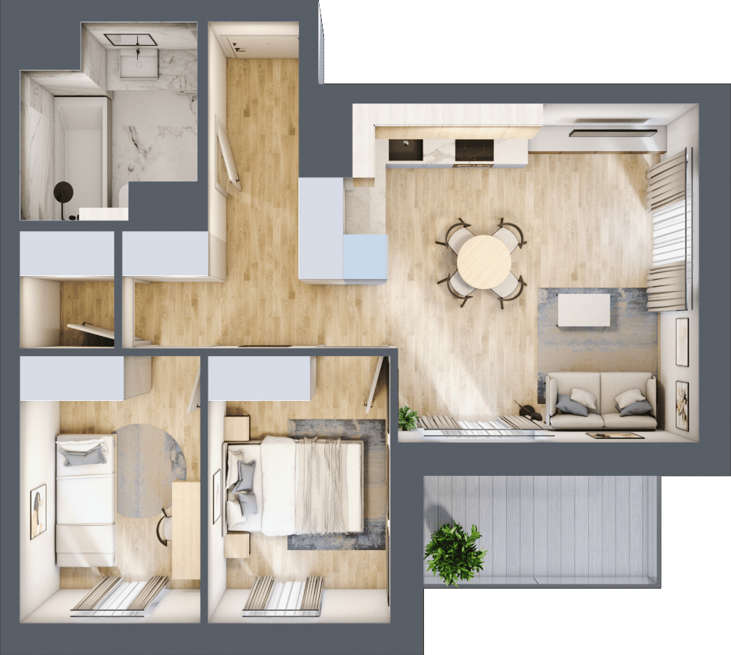 Apartamenty Widok – inwestycja JHM Development - lokal C.9.86, budynek C