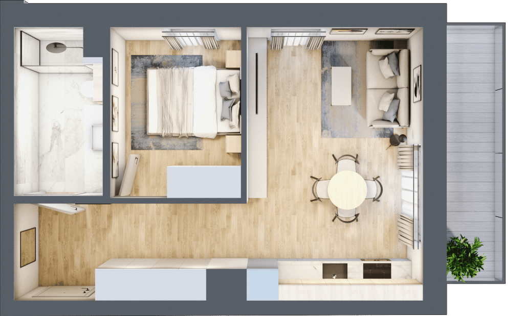 Apartamenty Widok – inwestycja JHM Development - lokal D.4.41, budynek D