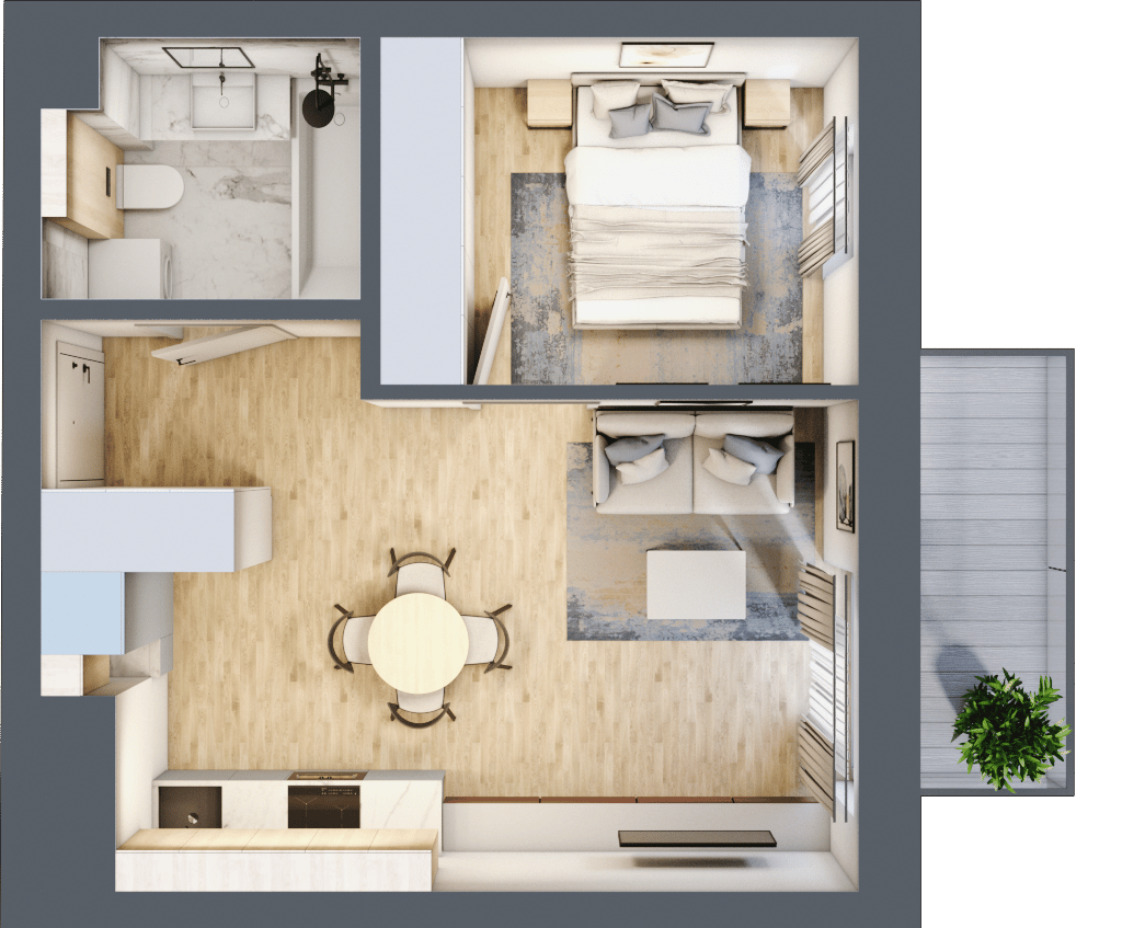 Apartamenty Widok – inwestycja JHM Development - lokal E.4.40, budynek E