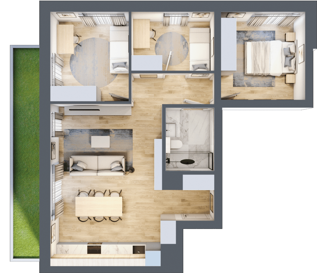 Apartamenty Widok – inwestycja JHM Development - lokal B.0.7, budynek B