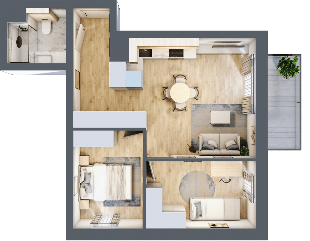 Apartamenty Widok – inwestycja JHM Development - lokal B.8.79, budynek B
