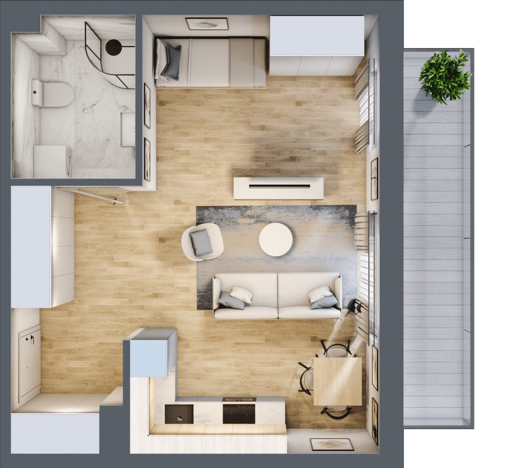 Helenów Park – inwestycja JHM Development - lokal I.3.180, budynek I