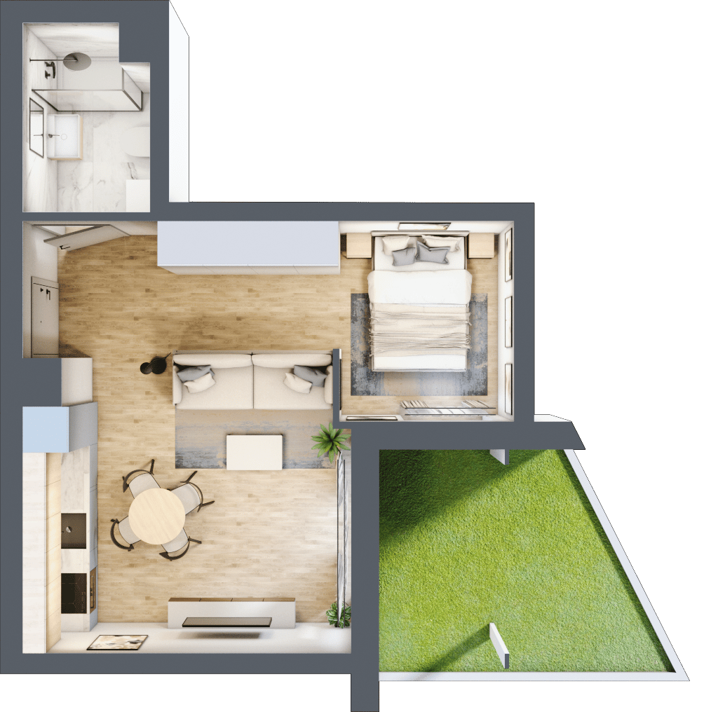 Wyspiański Apartamenty - lokal C.0.91, budynek C
