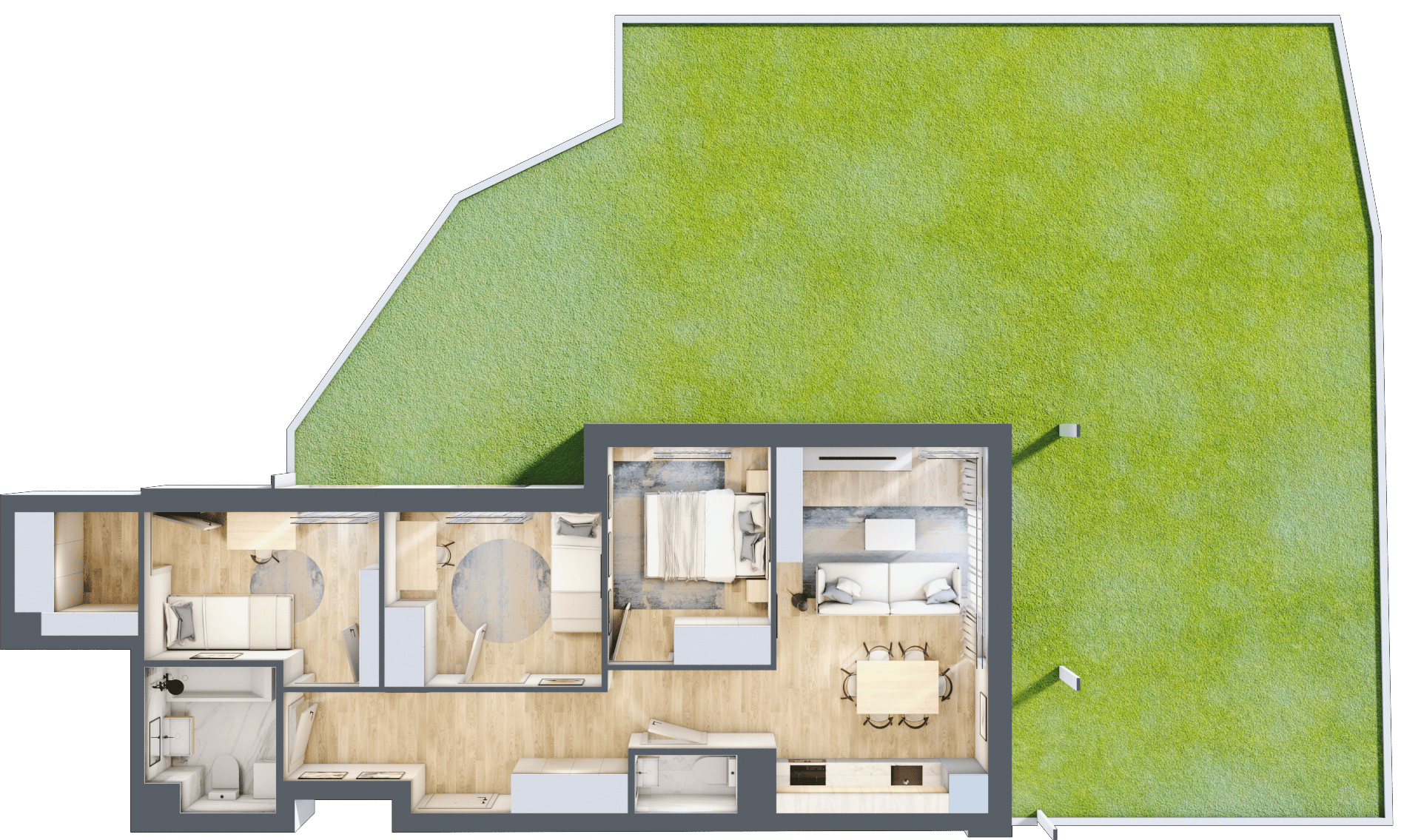 Wyspiański Apartamenty - lokal D.0.133, budynek D