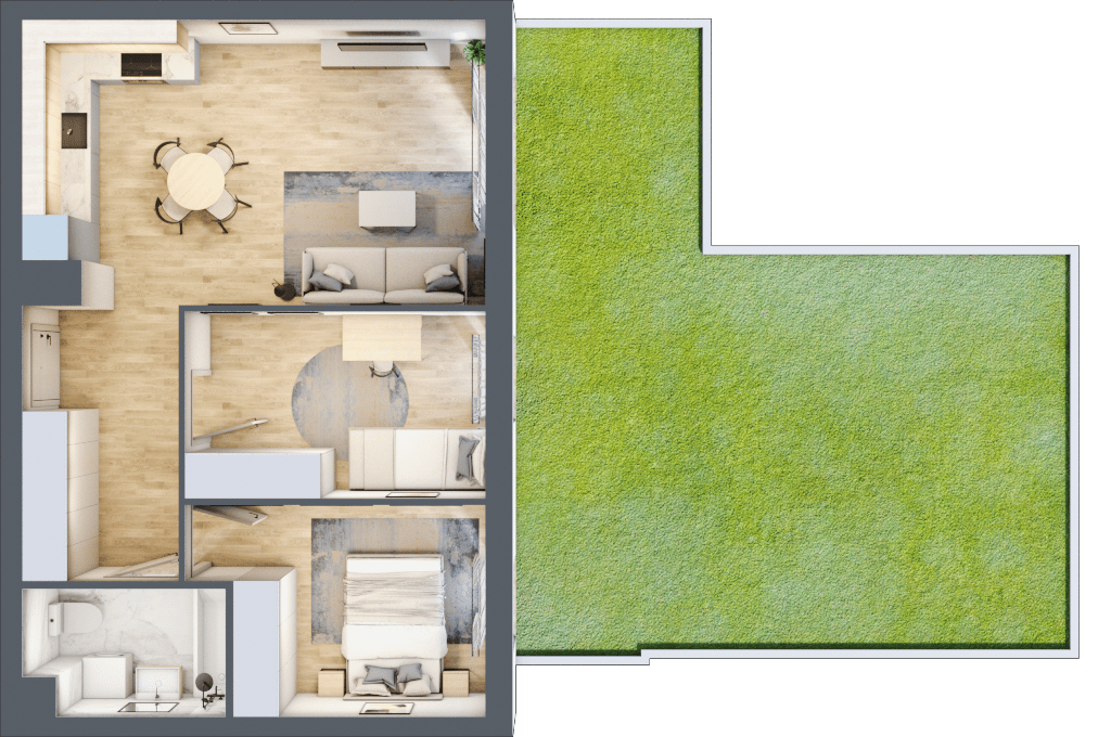 Wyspiański Apartamenty - lokal D.0.135, budynek D