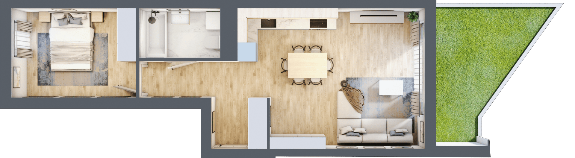 Wyspiański Apartamenty - lokal D.0.137, budynek D