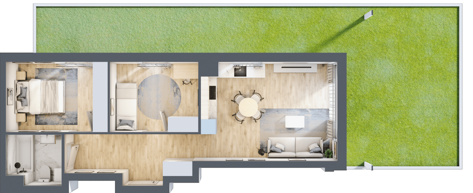Wyspiański Apartamenty - lokal A.0.01, budynek A