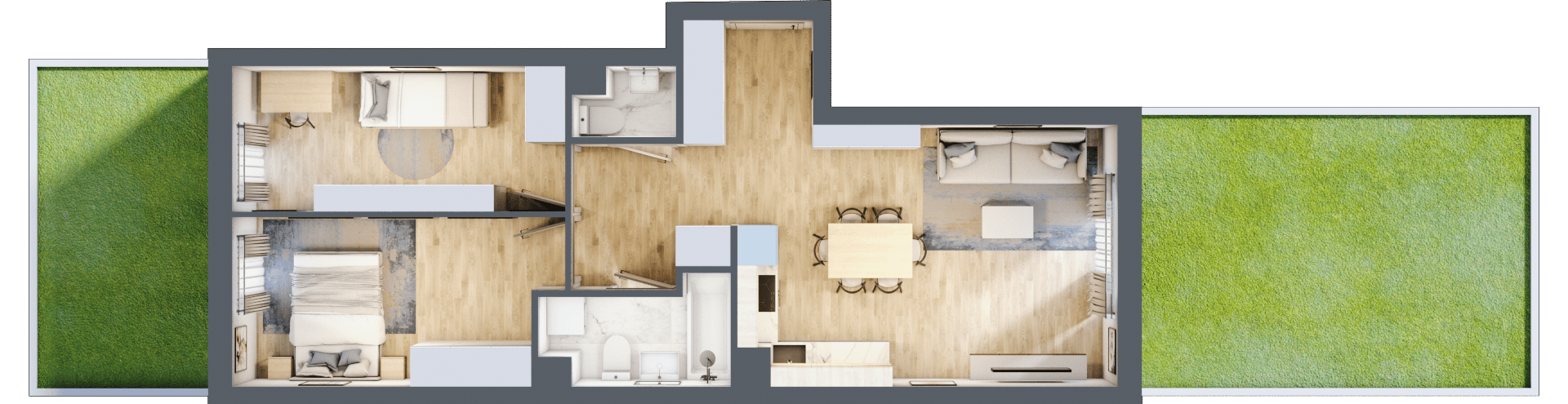 Wyspiański Apartamenty - lokal A.0.05, budynek A
