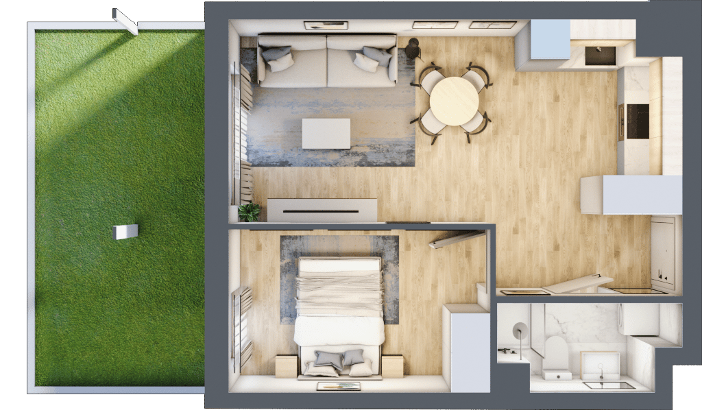 Wyspiański Apartamenty - lokal A.0.06, budynek A