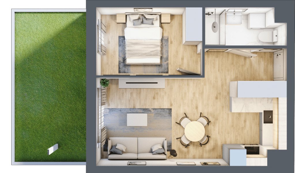 Wyspiański Apartamenty - lokal B.0.46, budynek B
