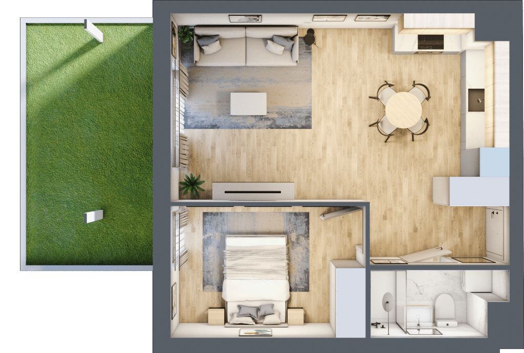 Wyspiański Apartamenty - lokal B.0.48, budynek B
