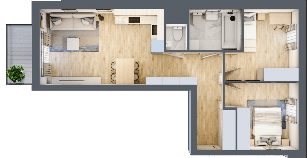 Apartamenty Nova Dworcowa - lokal 102