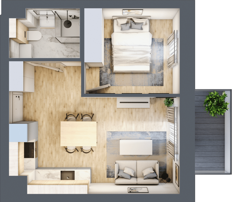Apartamenty Nove Diamentowe - lokal 15
