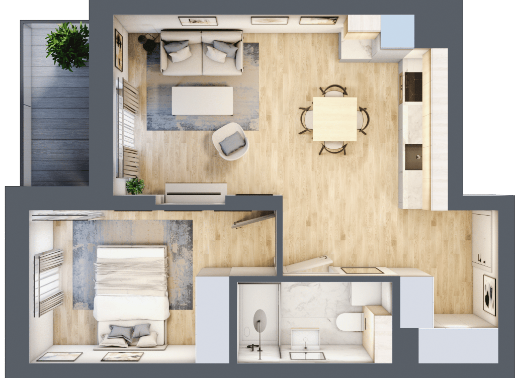 Apartamenty Nove Diamentowe - lokal 124