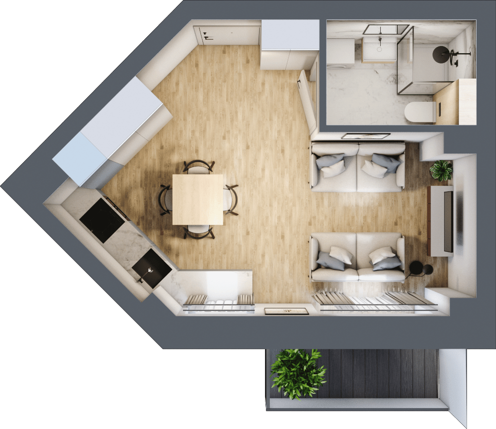 Apartamenty Nove Diamentowe - lokal 12