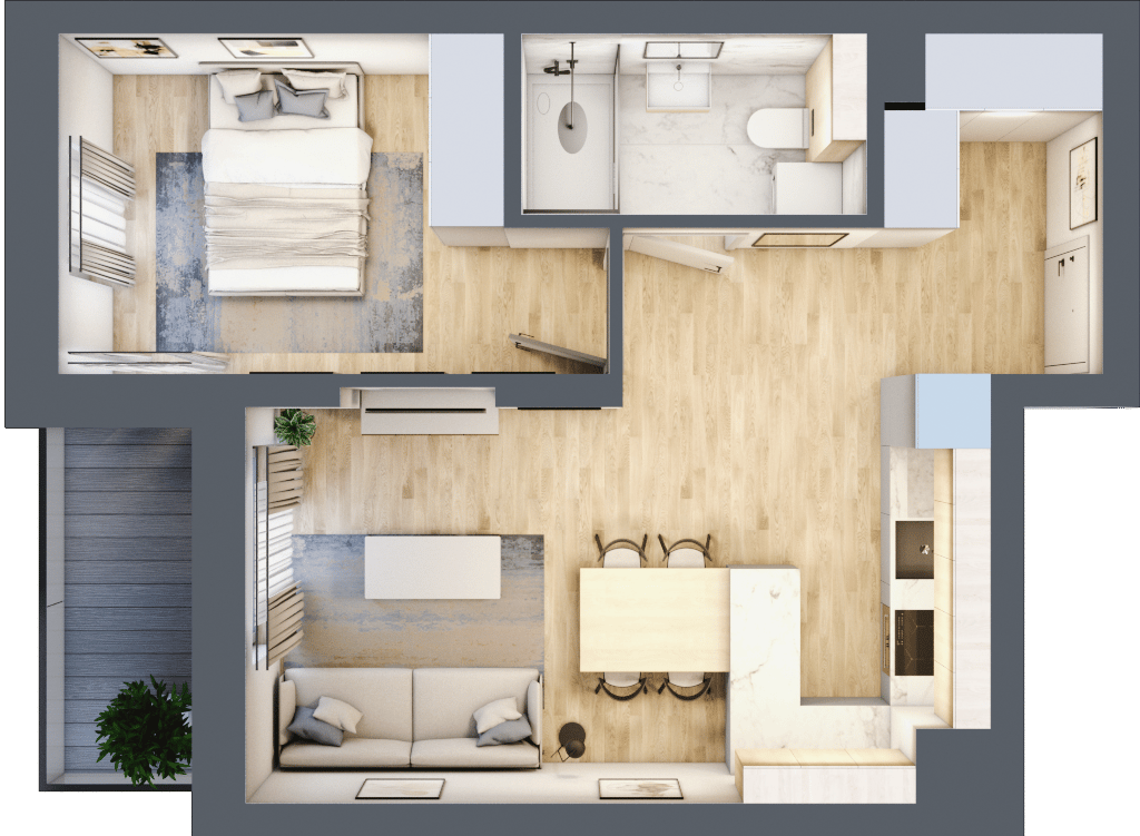 Apartamenty Nove Diamentowe - lokal 106