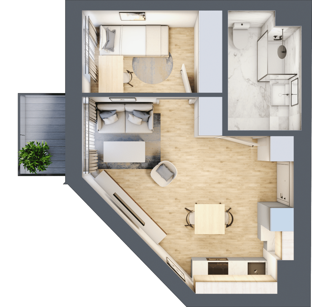 Apartamenty Sobieskiego - lokal M58