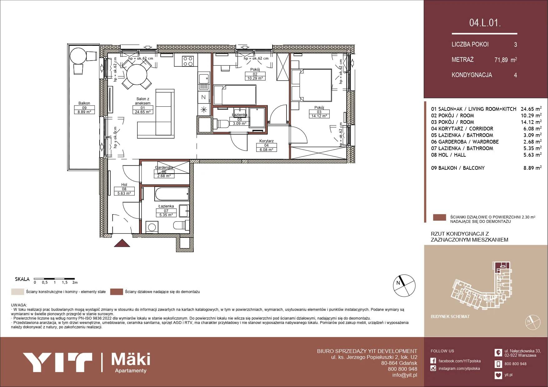 Mäki Apartamenty – inwestycja YIT - lokal 04 L.01, budynek PGPL100125