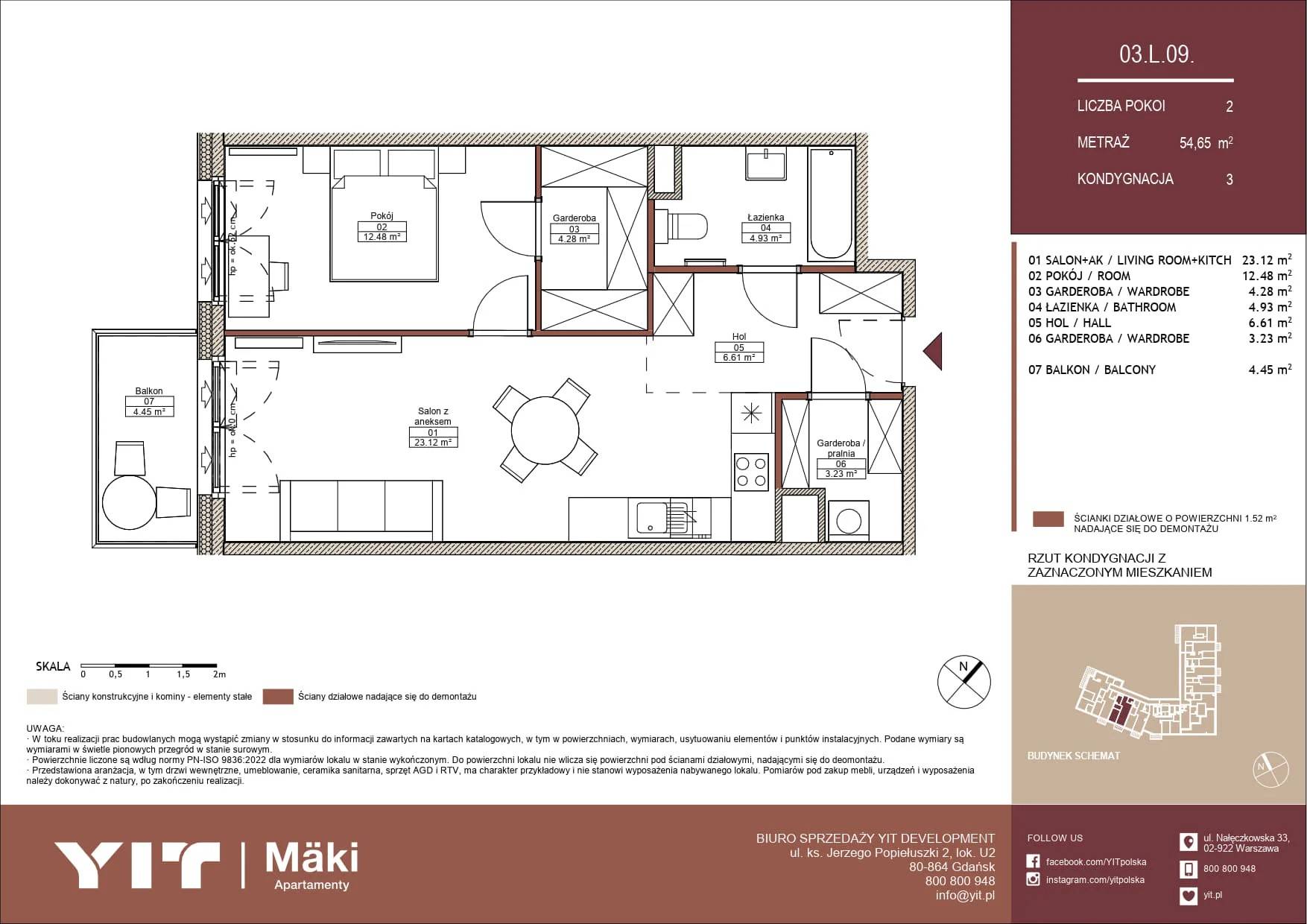 Mäki Apartamenty – inwestycja YIT - lokal 03 L.09, budynek PGPL100125