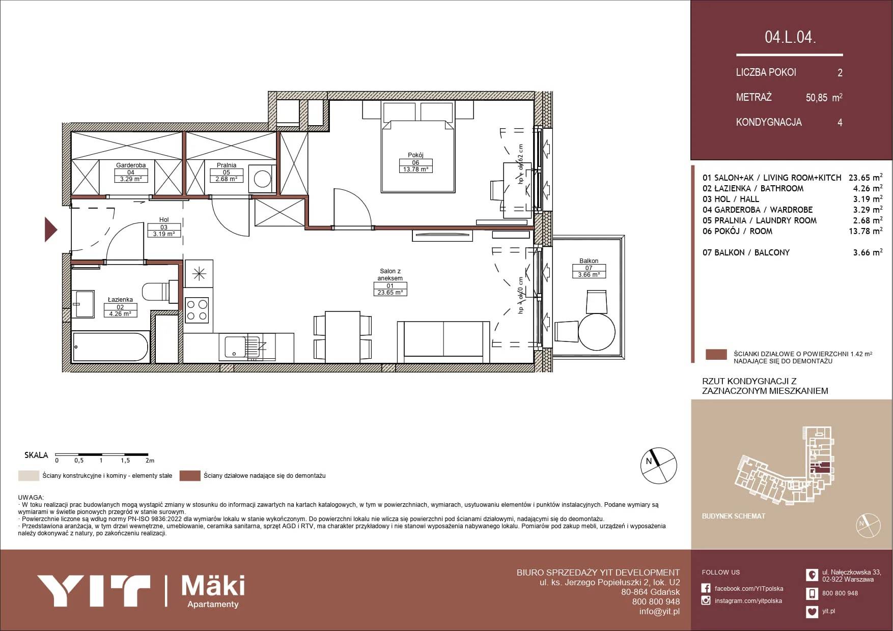Mäki Apartamenty – inwestycja YIT - lokal 04 L.04, budynek PGPL100125