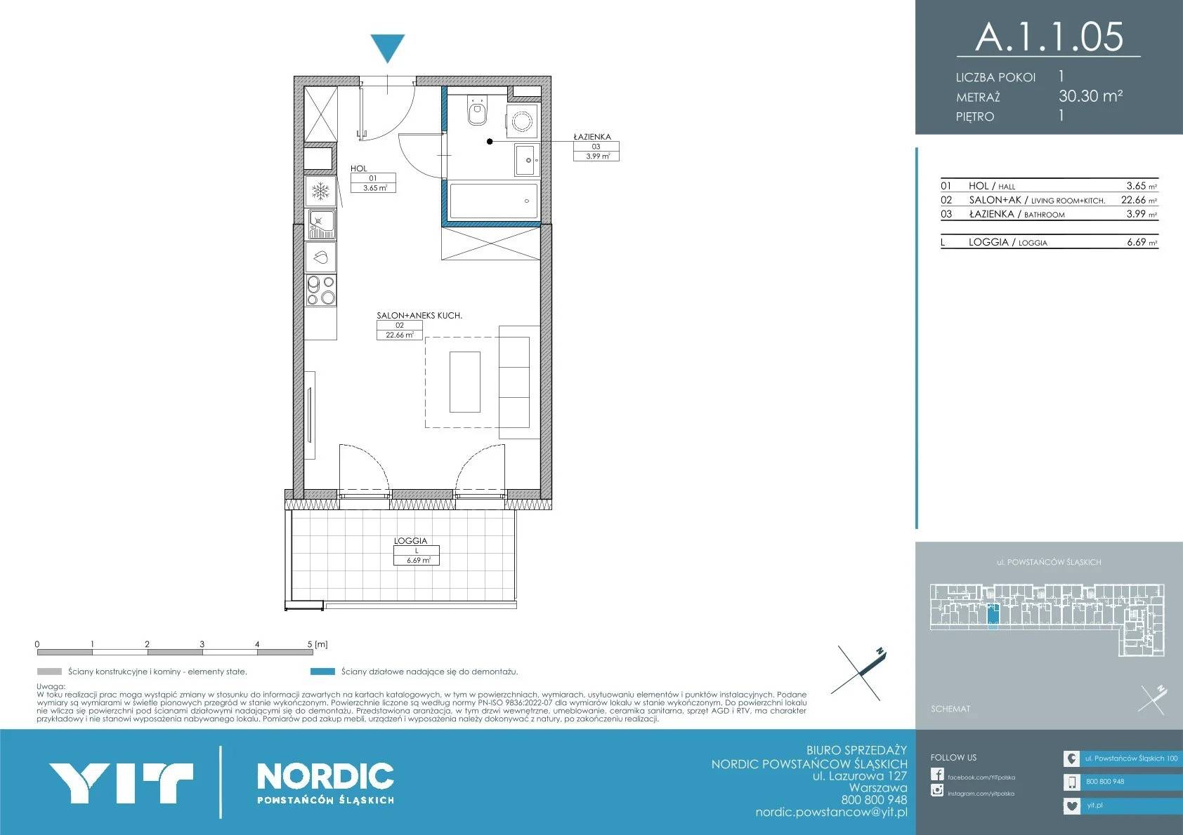 Nordic Powstańców Śląskich - lokal A 1.1.05, budynek PGPL100110