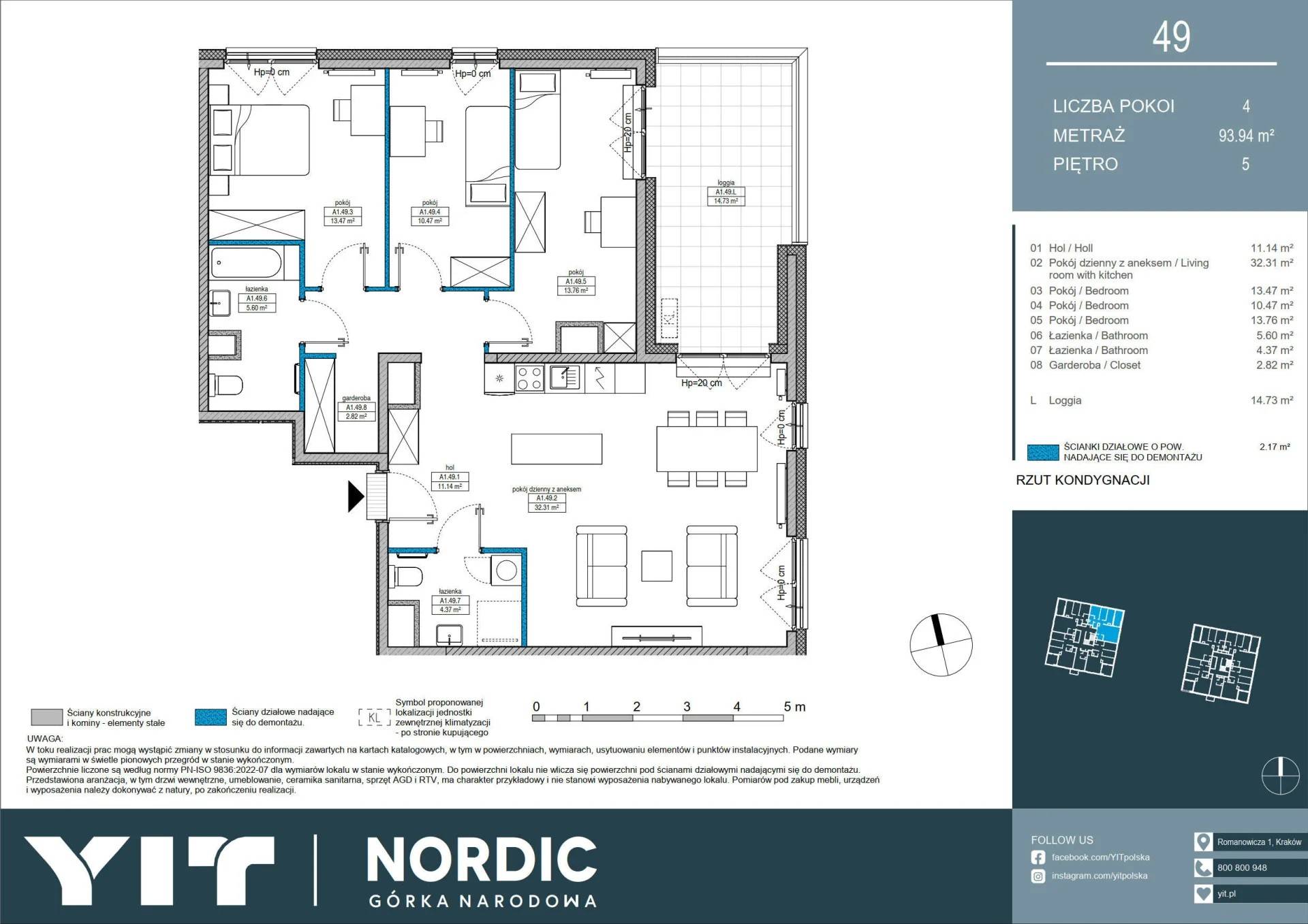 Nordic Górka Narodowa - lokal A1 49, budynek 1-112RB6F